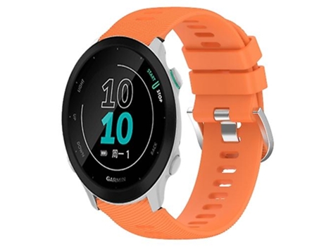 Correa para Garmin Forerunner 158 20mm naranja Color sólido correa de reloj de silicona suave VENISYMLIS
