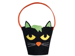 Accesorio GUIRCA Cubo De Feltro Gato Negro 20 Cm