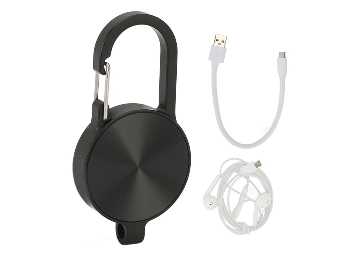 Grabadora De Voz Compacta Con Reducción De Ruido Y Activación Por Voz, Llavero Con Disco Duro De 32 Gb Y Reproducción De Mp3 Para Reuniones Y Clases.