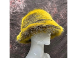 Gorro De Cubo De Pelo Falso De Zorro Arcoíris Fluffy Caliente Invierno Otoño Para Mujer Talla 58-60cm L 58 60cm Amber