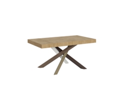 Mesa de Comedor ITAMOBY Volantis (90x160/420 - Paneles de Melamina - Roble Natural)