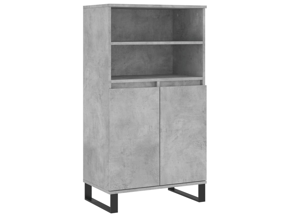 Aparador alto en gris cemento MAISON EXCLUSIVE en derivados de madera (60x36x110 cm)