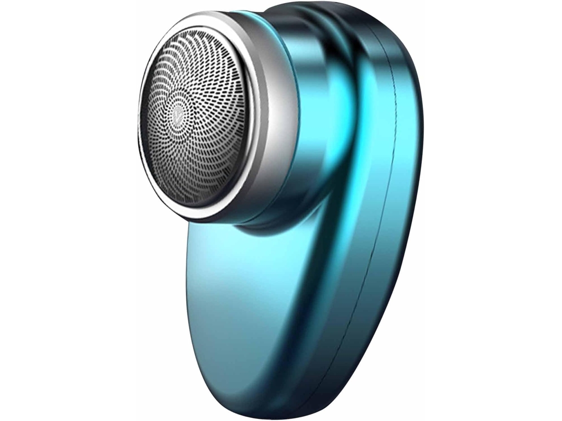 Recortadora De Barba Eléctrica Portátil Y Recargable, De Bolsillo, Con Doble Cabezal, Para Hombre (plateada)