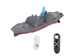 Mini Barco De Guerra Con Control Remoto De 2,4 Ghz, Juguete De Simulación Militar Para Niños 803b