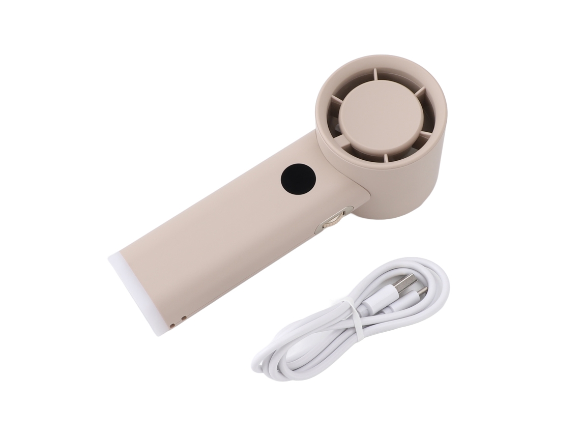 Mini turbina USB con pantalla digital y control de velocidad, silenciosa, para verano (sin marca)