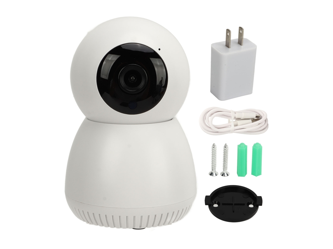 Cámara De Seguridad Wifi Interior Hogar 1080p Visión Nocturna Habla Bidireccional Detección De Movimiento Autofoco Plug Ee.uu.
