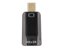 Adaptador De Interfaz Multimedia Mini Dp A Hd, Convertidor De Señal 4kx2k 4k30hz Para Monitor De Computadora, Negro