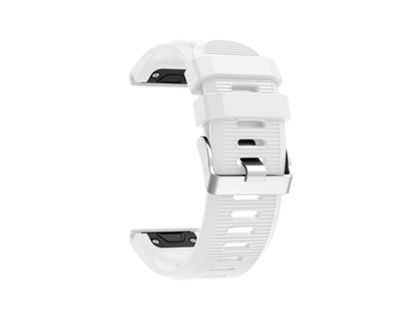 Correa de Silicona rayas horizontales para Garmin Fenix 5X Plus - blanco