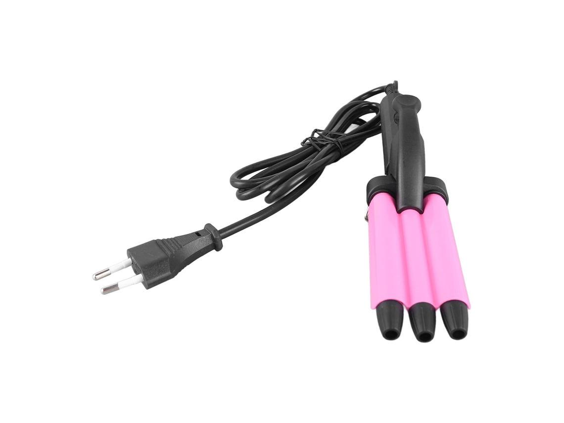 Mini modelador de cachos portátil 2026 com 3 barris para cabeleireiro e estética.