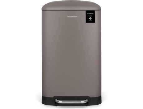 Cubo de Basura LES COLLECTORS N°883 (Marrón - Acero Inoxidable - 40 L)