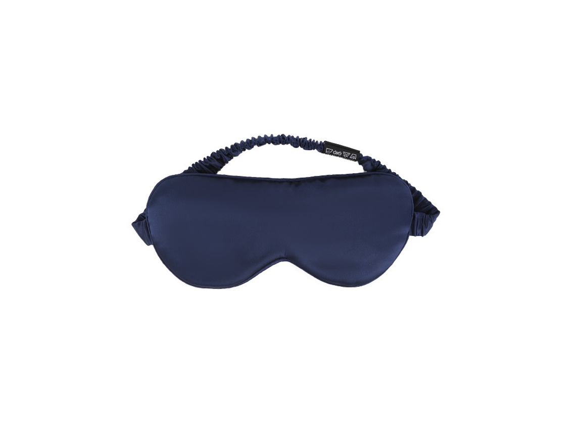 Antifaz Para Dormir 100% Seda De Morera Azul Marino*