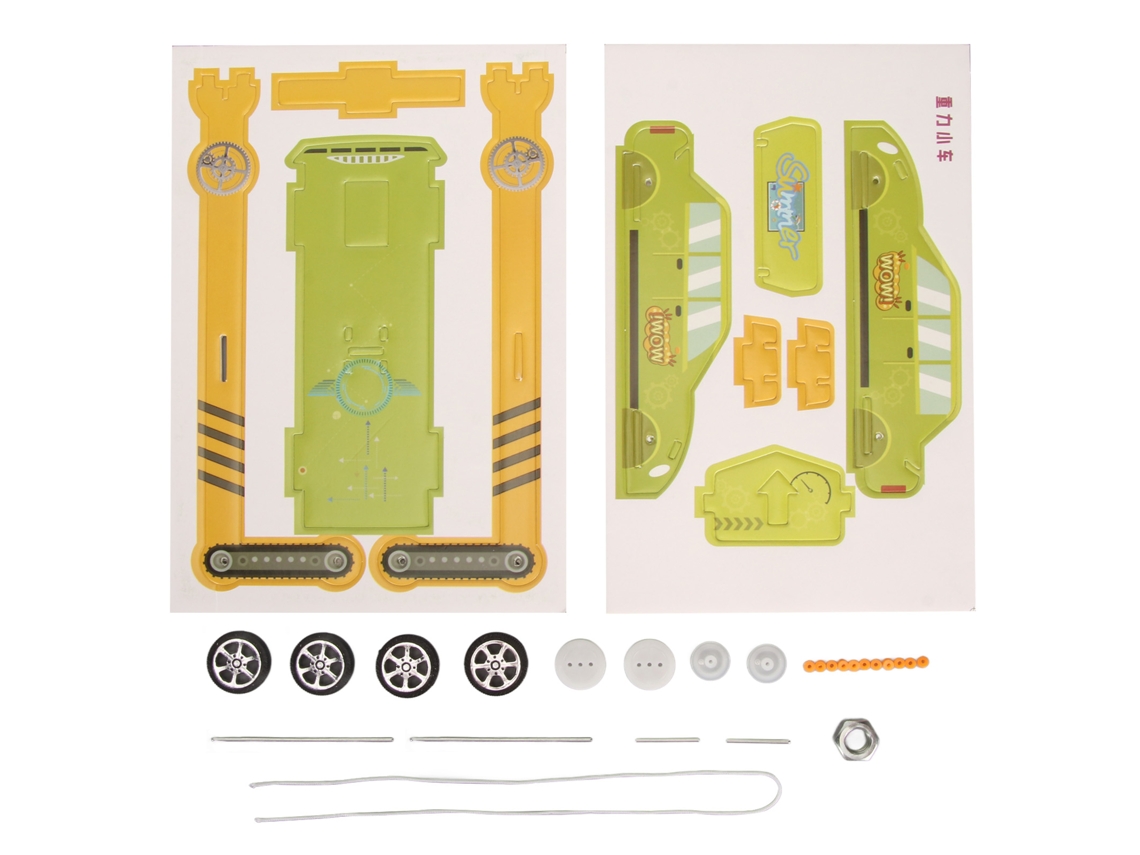Juguete Diy De Coche Gravitatorio Para Niños Manualidad Coordinación Ojo-manos Fácil De Montar Modelo De Carro Gravitatorio Juguete Educativo