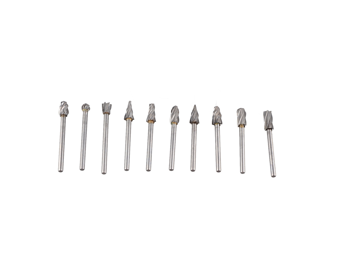 Juego De 10 Brocas De Acero De Carburo De Tungsteno Para Dremel, Carpintería Y Escultura En Madera.