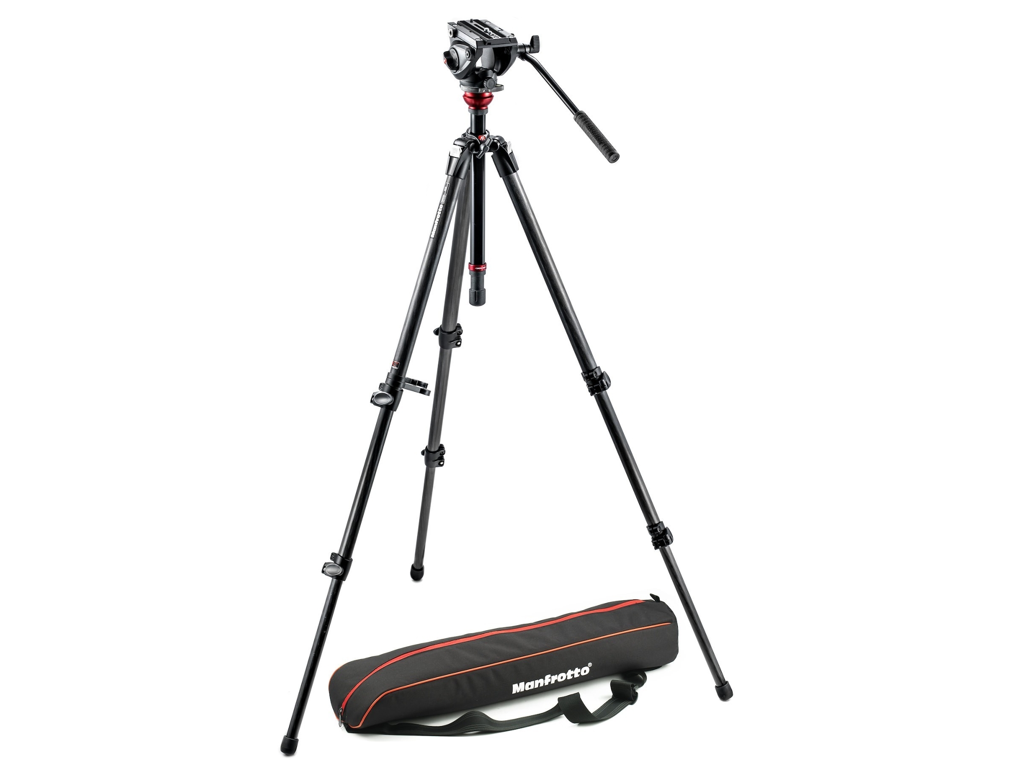Trípode MANFROTTO MVH500AH, 755CX3 (Video - Altura Máxima: 173 cm - Carbono)