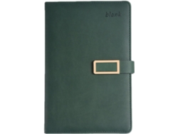 Libreta profesional A5 vintage verde, libreta manual eficiente con cierre magnético, Gokoco Notebook
