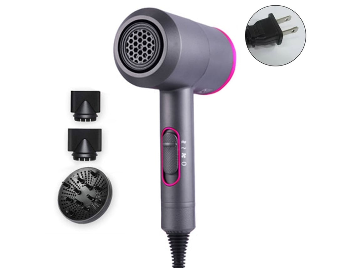 Hogar - Secador De Pelo Iónico De Calidad Profesional Cuenta Con Un Difusor Incorporado. Es Seguro Para Que Lo Usen Los Niños Y Resulta Idea