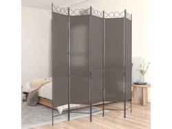Biombo/separador | Biombo, con 5 paneles de 200 x 200 cm Tejido antracita Wsd920320 Adorável Casa