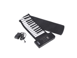 Teclado de 61 teclas Piano portátil 61 teclas enrollables Teclado de música digital flexible de silicona suave