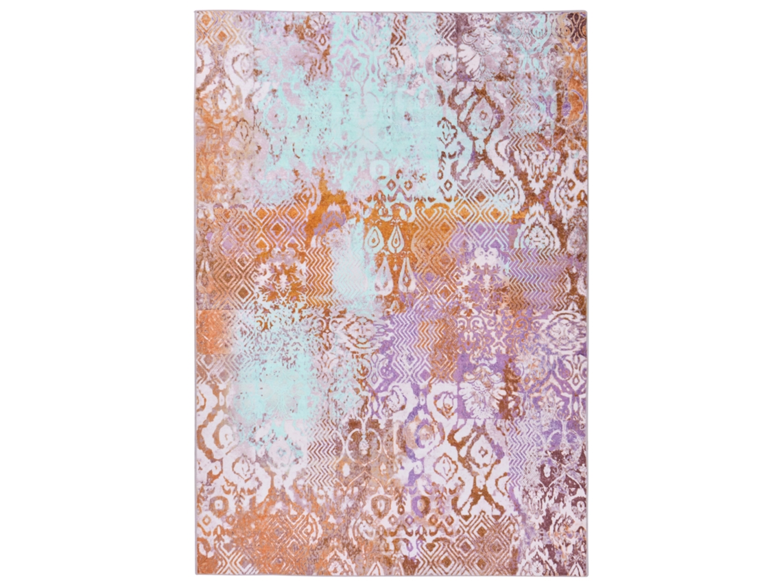 Tapete Oriental De Tecelagem Plana Beliani Zenvira De Poliéster Multicolor 160x230