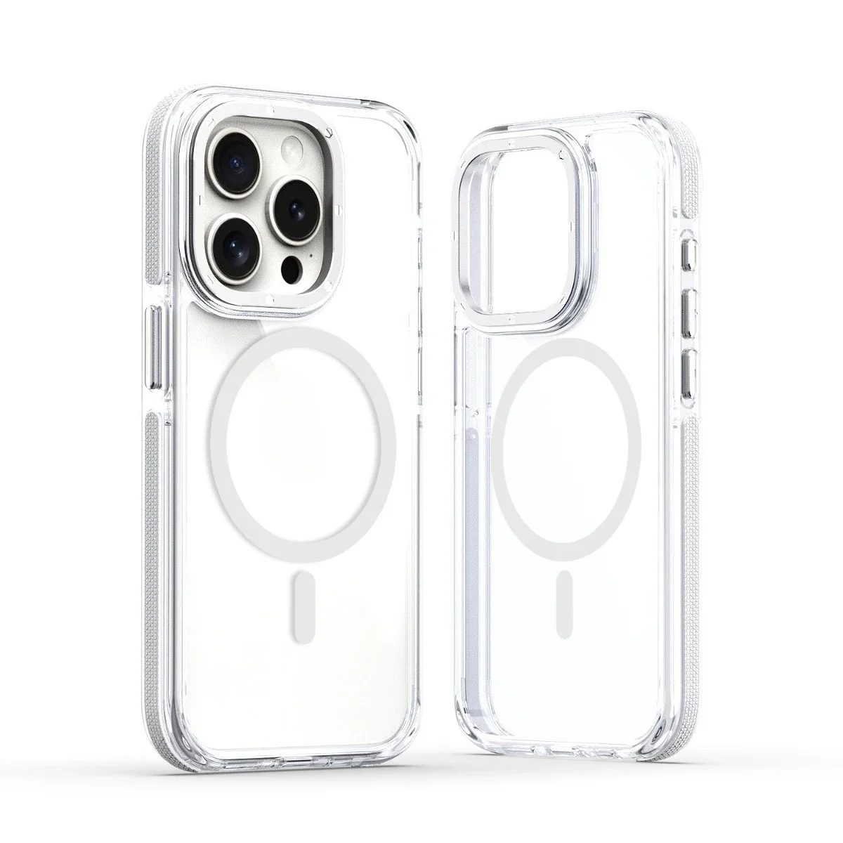 (iphone 14 Pro, Transparente) Funda Protectora Magnética Transparente Para Iphone, Compatible Con La Carga Inalámbrica Magsafe.