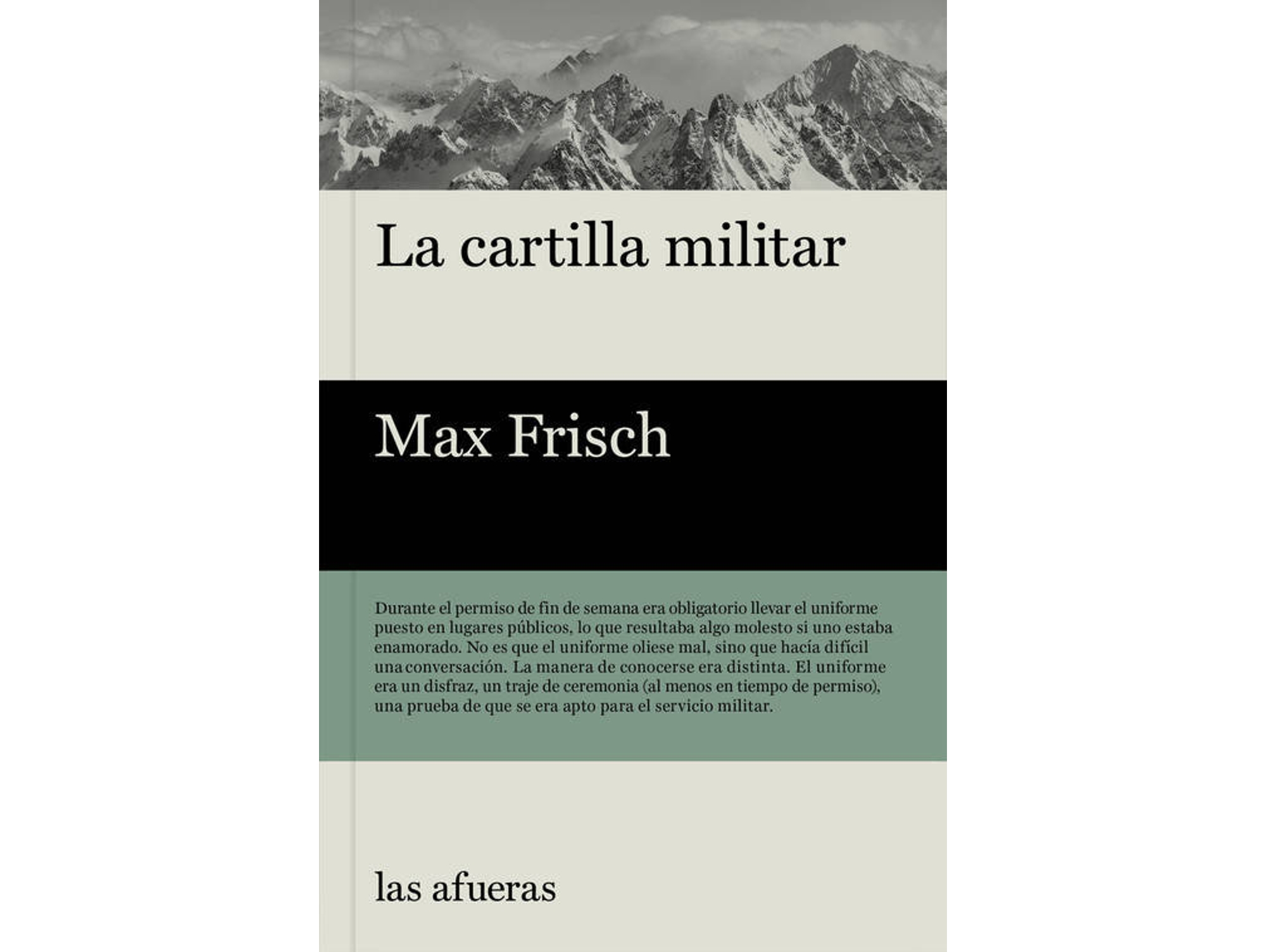 Libro La Cartilla Militar de Max Frisch (Español)