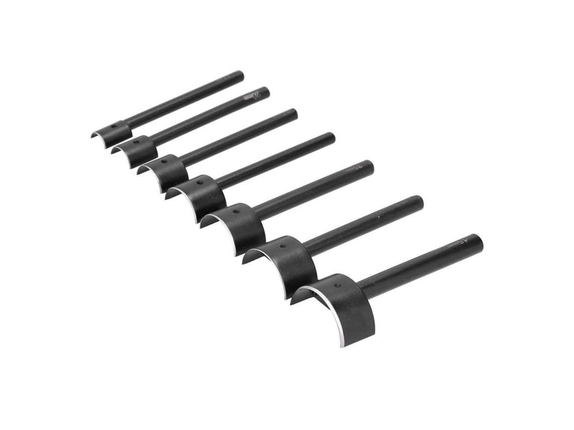 Juego De 7 Perforadoras Semicirculares De Cuero Con Bordes Afilados Para Adornar Los Extremos De Los Cinturones.