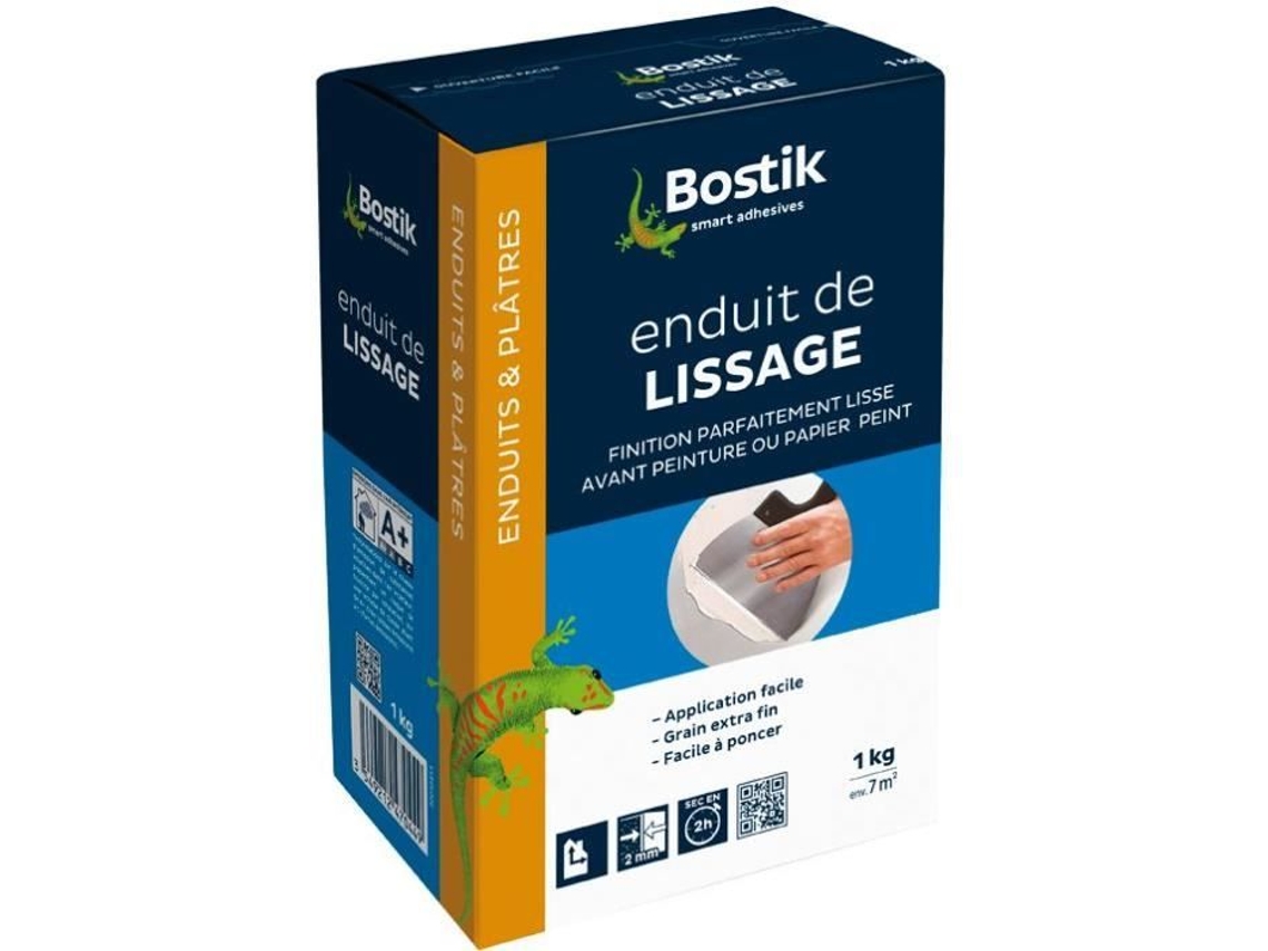 Recubrimiento en polvo suavizante Bostik 1 kg interior blanco