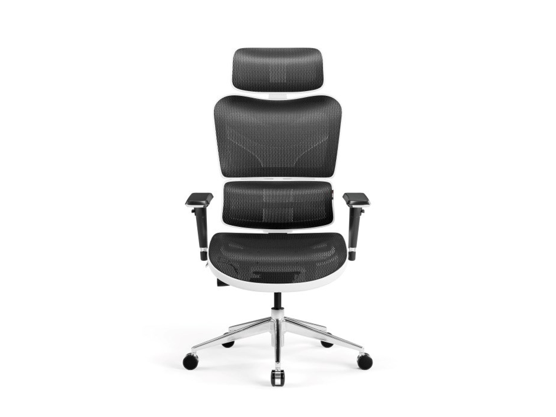 Silla de oficina Diablo V Commander negra, blanca Dcr