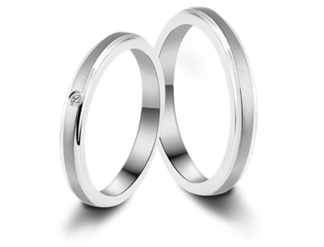 AKZENT Anillo de San Valentín/Compromiso/Amistad para Mujer en Acero Inoxidable – Tam.62 – 0165