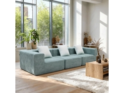 Coco Living Sofá Pure 3 Plazas - Verde Salvia Blanco