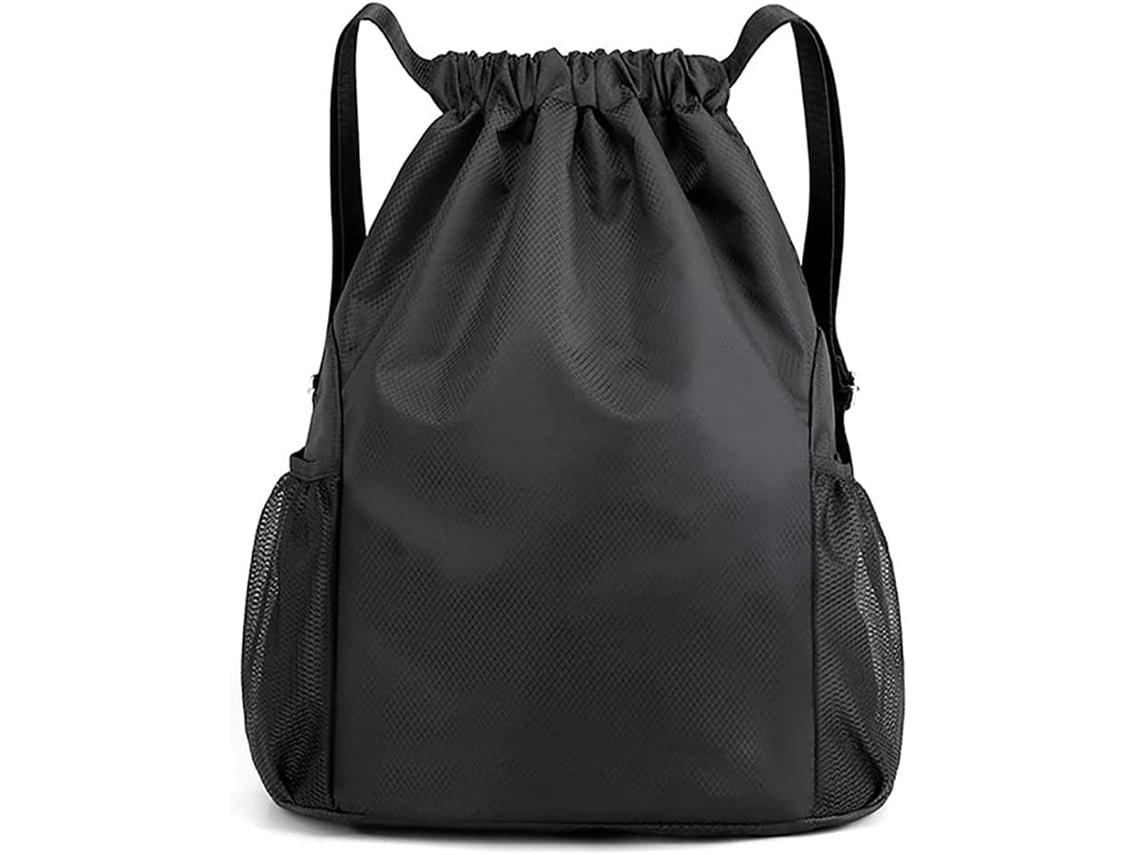 Bolsa Deportiva Impermeable Con Bolsillo Interior Con Cremallera, Estilo Hipster, Forrada Con Cordón Ajustable.