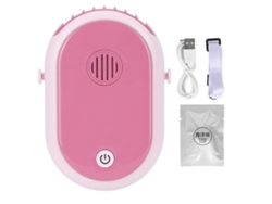 Ventilador de mesa eléctrico con 3 velocidades, USB y aromaterapia - Rojo