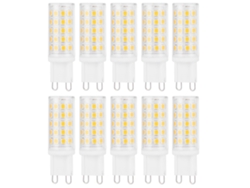 2026-10pcs Bombilla Led Base G9 4w 54led Bipin Para Candelabro Lámpara De Pared Ac100-265v Blanco Cálido