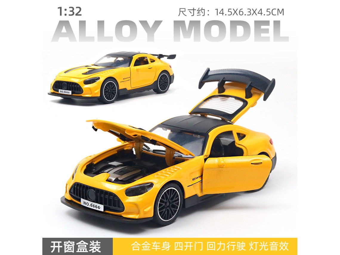 Coche De Juguete A Escala 1/32, Fabricado En Metal Fundido A Presión, Con Puertas Que Se Abren, Luces Y Música. Un Coche De Juguete Para Niños.