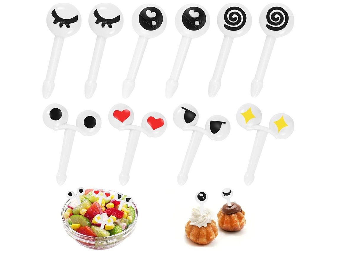 VVJIJILLY Decoração De Comida Adorável, Reutilizável E Fácil De Limpar, Perfeita Para Levar Lanches, Plástico De Proteção Ambiental, Refeições Especiais E Apeti