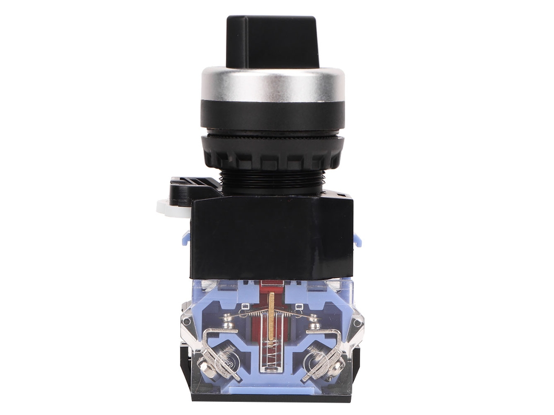 2026dz-10 Piezas Mando Selector Bem38-11x/21 Negro 2 Posiciones Auto Bloqueo 22mm Rotativo