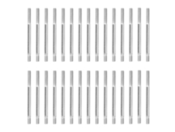 30 Tornillos M6 De Acero Al Carbono De Doble Rosca Resistentes Al Desgaste Para Motor De 90 Cm/3,5 Pulgadas