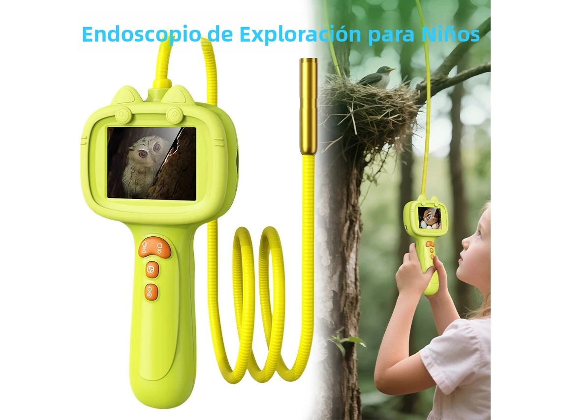 Cámara Endoscópica Pediátrica, Pantalla De 2,4 Pulgadas, 1080p