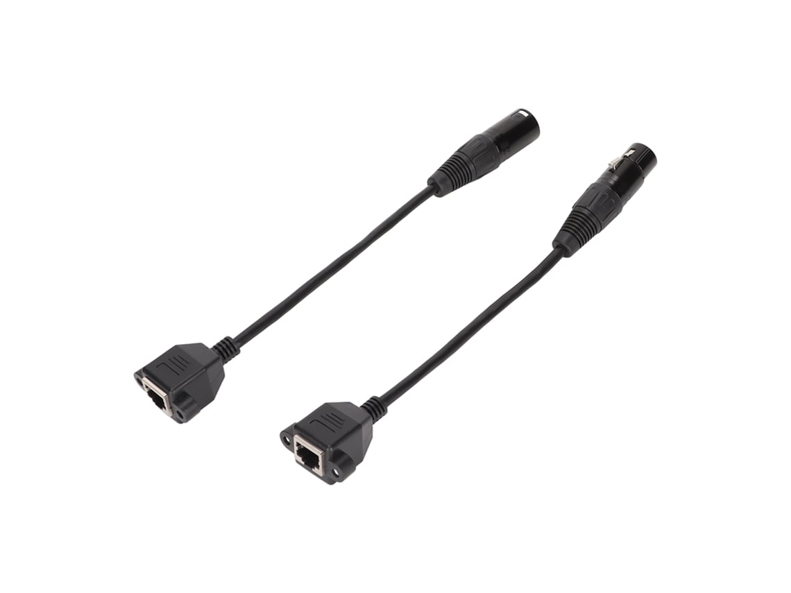 2 Cables Hembra Xlr3 A Rj45 De 3 Pines, Plug And Play, Para Estudio De Grabación De Tiras Led