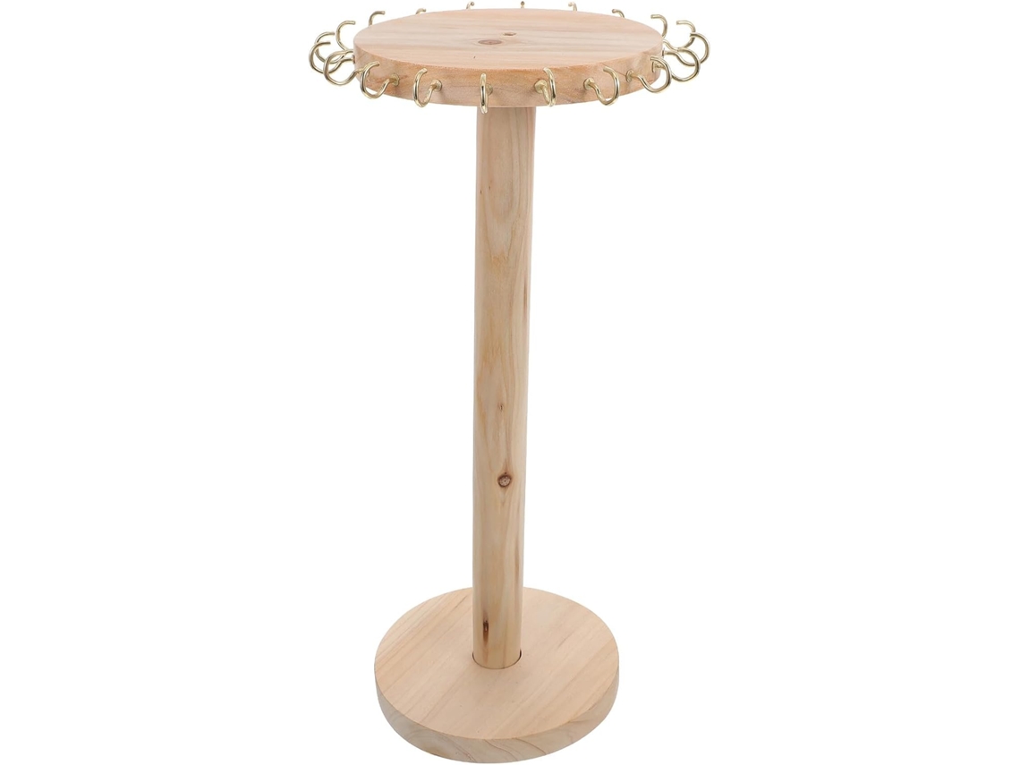 Organizador Joyería Sencillo Funcional Madera Natural Collares Pulseras Almacenamiento Hogar Día