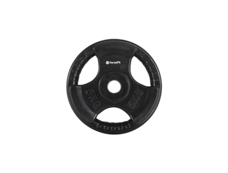 Placa de pesas ForzaFit - Pesas con mancuernas - 1x 5 kg - 30 mm - Goma