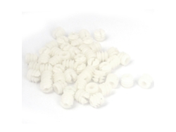 Tuercas de seguridad para muebles, blancas, 50 unidades, a presión, de plástico, M5, 10 mm x 11 CHABERLU