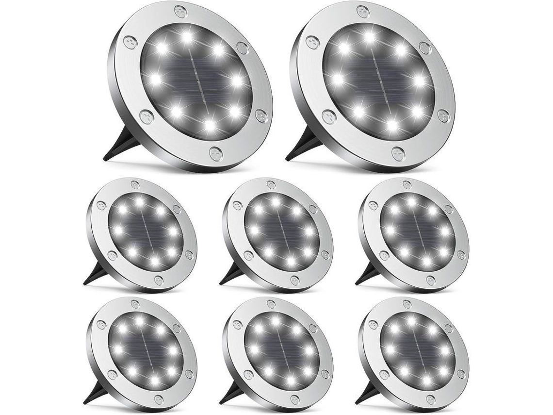 2026-luces Solares De Tierra Led Blanca Fría Impermeable Ip65 Para Jardín Exterior Autonomía 8-10h