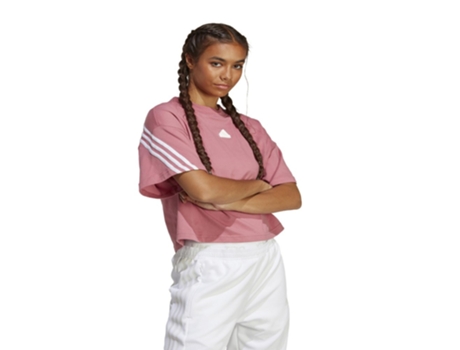 Camiseta de Mujer ADIDAS Bft Algodón Rosa (L)