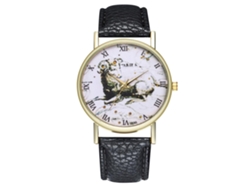 Reloj De Pulsera De Cuarzo Unisex Zhoulianfa, Estilo Casual Y Moderno, Color Negro, Para Uso Diario.
