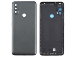 Tapa Bateria Trasera Compatible Con Motorola Moto E30 E40 Carbon Gray Negro Gris
