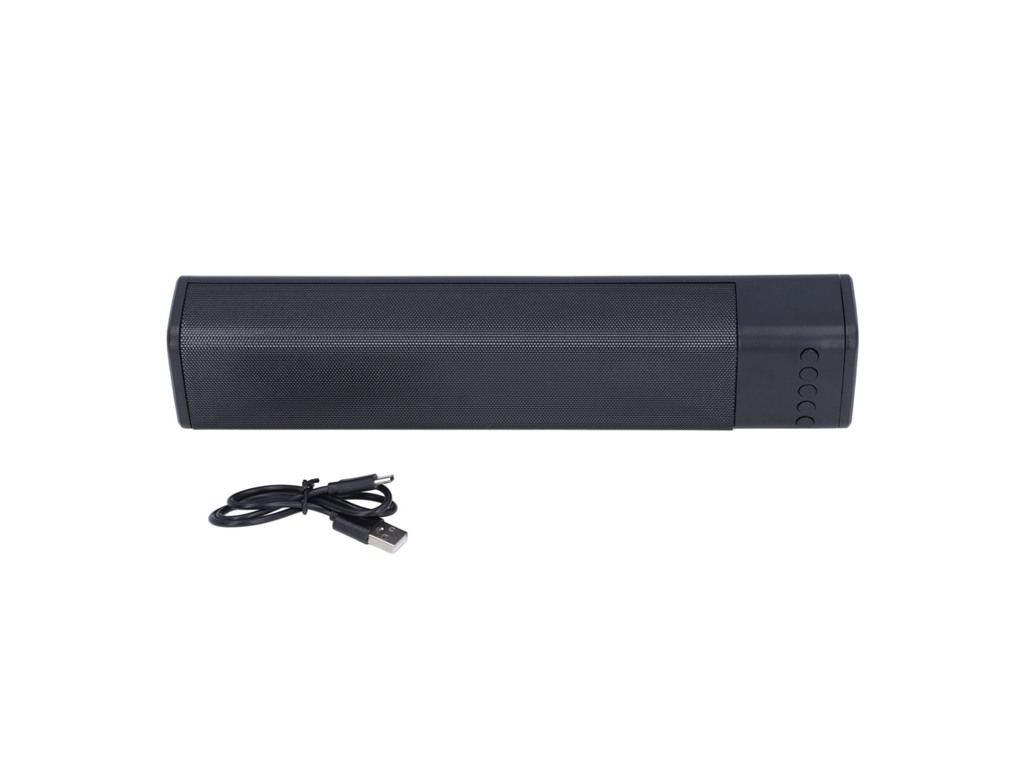 Barra De Sonido Inalámbrica Con Luces Rgb Multicolor, Bluetooth, 5w, 20hz-20khz, Ideal Para Reuniones En Casa Y Picnics - Negra
