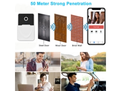 2026 Store-timbre De Puerta Inteligente Inalámbrico Hd Cámara Detección De Movimiento Pir Wifi Intercom Seguridad Hogar Apartamento