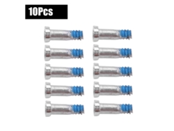 Kit De Repuesto De 10 Tornillos Con Base Plateada Para Iphone 4/4s/5/5s/5se/6/6p/6s/6sp