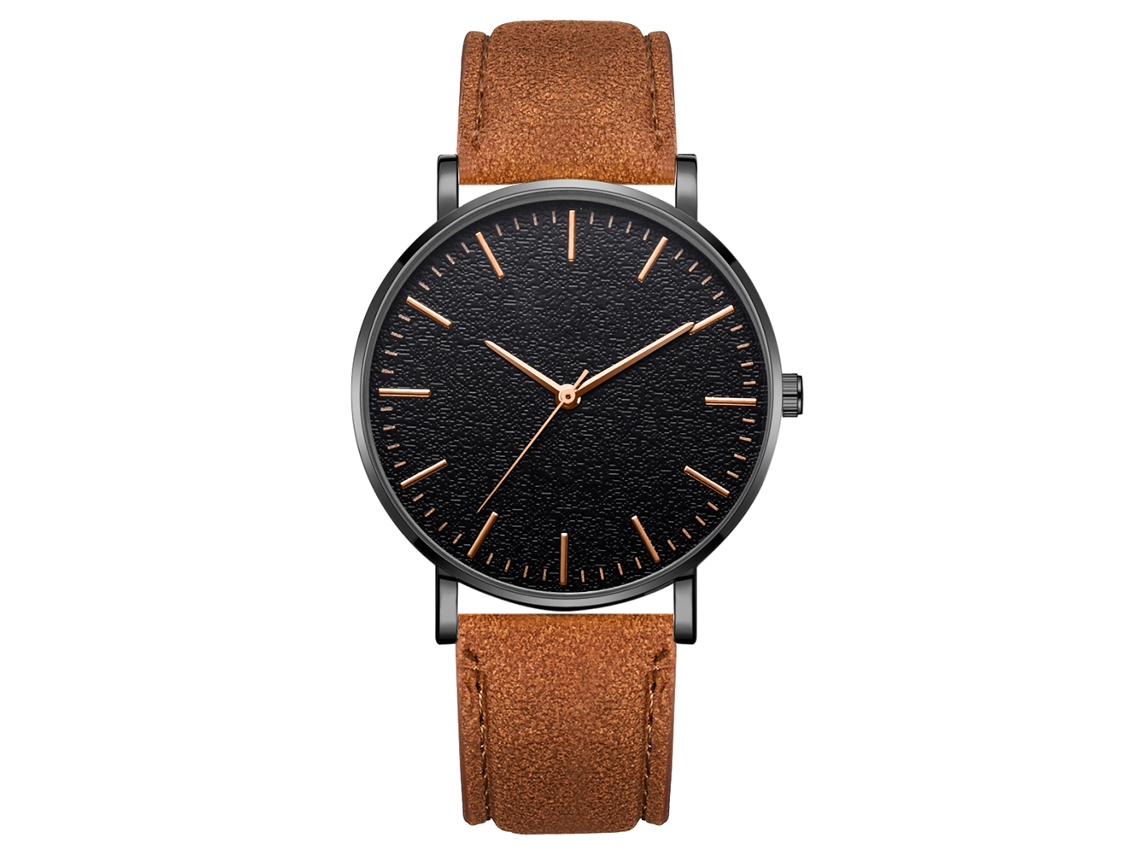 Reloj De Aleación Simple Y Moderno Dial Redondo Reloj De Cuarzo Para Mujer Y Hombre